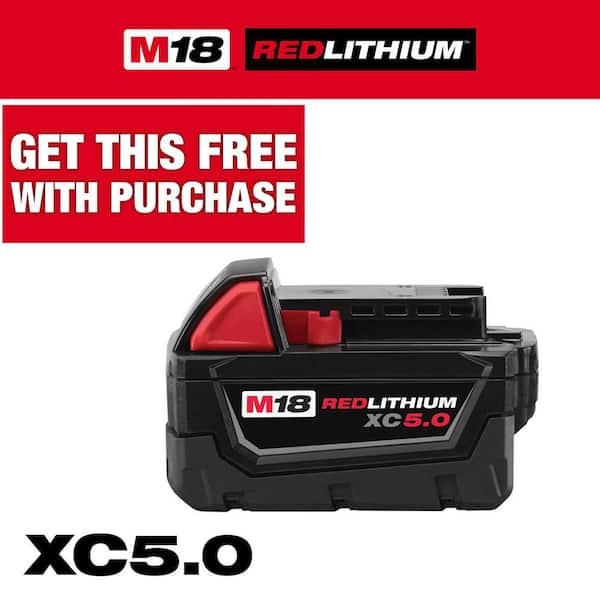 M18 18-Volt 5.0 Ah Lithium-Ion XC Extended Capacity Battery Pack