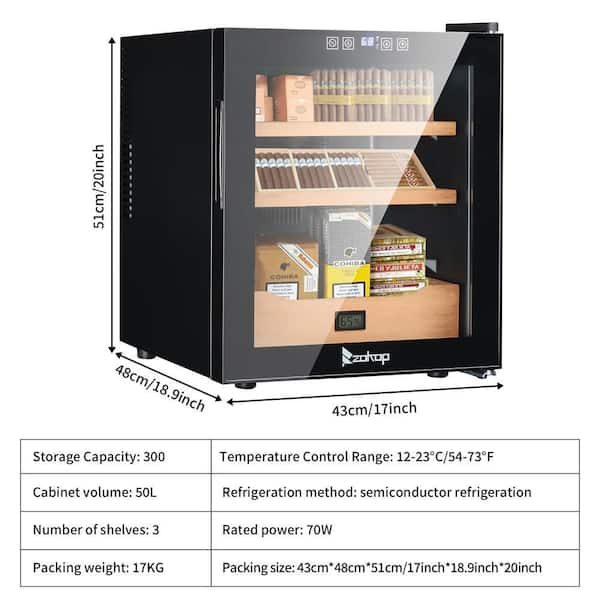 Beer Fridge, 50 Litre Glass Door Fridge Black