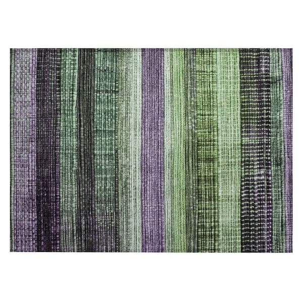 Chantille Machine Washable Indoor/Outdoor Abstract ACN1873 Purple 2 ft. x 3 ft. Accent Rug