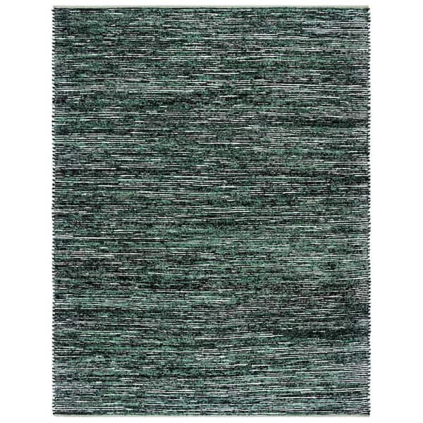 Cape Cod 8 ft. x 10 ft. Green/Black Distressed Gradient Area Rug