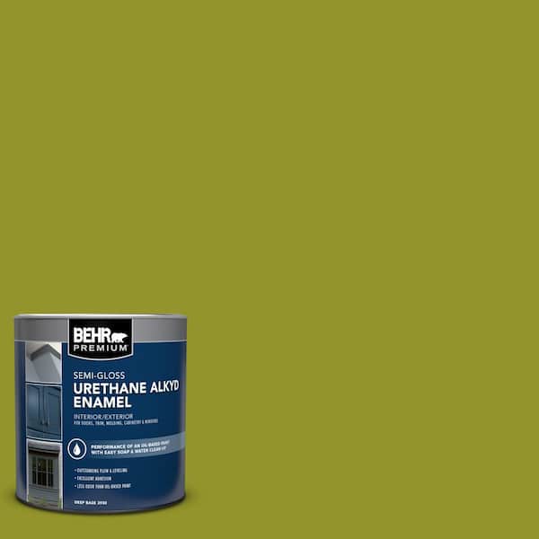1 qt. #P350-7 Lazy Lizard Semi-Gloss Enamel Urethane Alkyd Interior/Exterior Paint