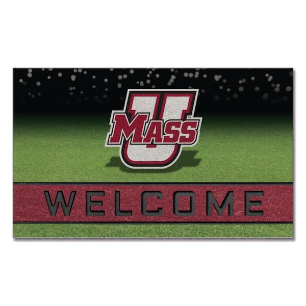 FANMATS Umass 18 in. x 30 in. Crumb Rubber Door Mat