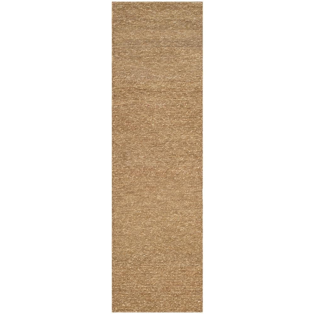 Hand-Knotted Natural Cotton Runner Rug, 27" x 5'