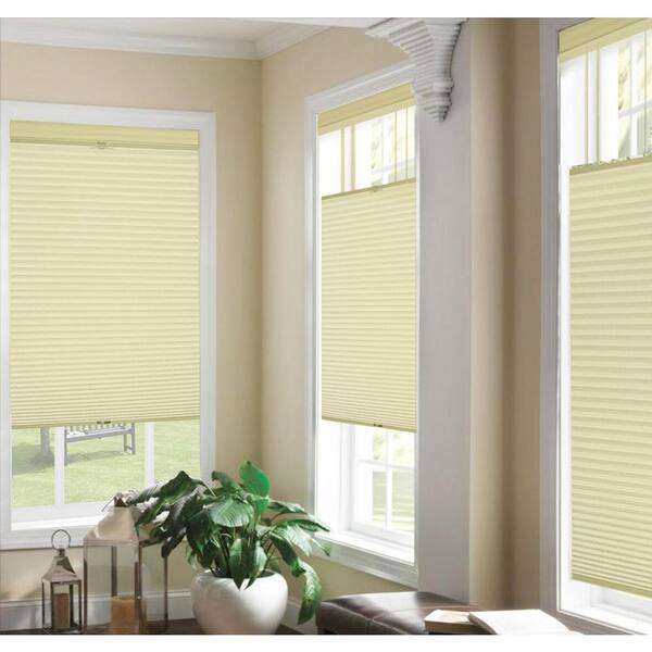 Harper Lane Top Down/Bottom Up Ivory Cordless Cellular Shade - 30 in. W x 64 in. L
