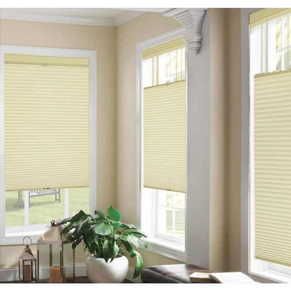 Harper Lane Cut-to-Size Top Down Bottom Up Light Filtering Cordless Ivory Polyester Cellular Shade 46 in. W x 64 in. L