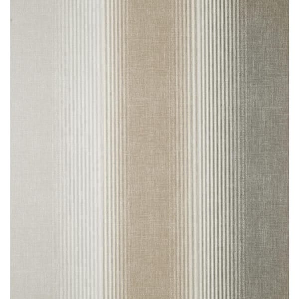 Fine Decor Kirby Taupe Stripe Wallpaper Sample
