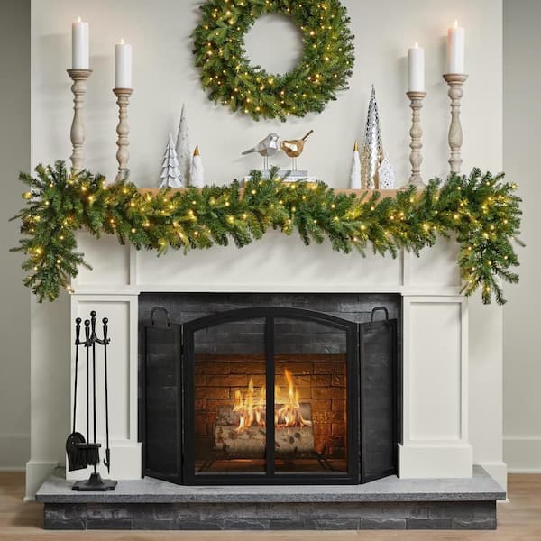 9 ft. Grand Duchess Twinkling Balsam Fir LED Pre-Lit Artificial Christmas Garland G1