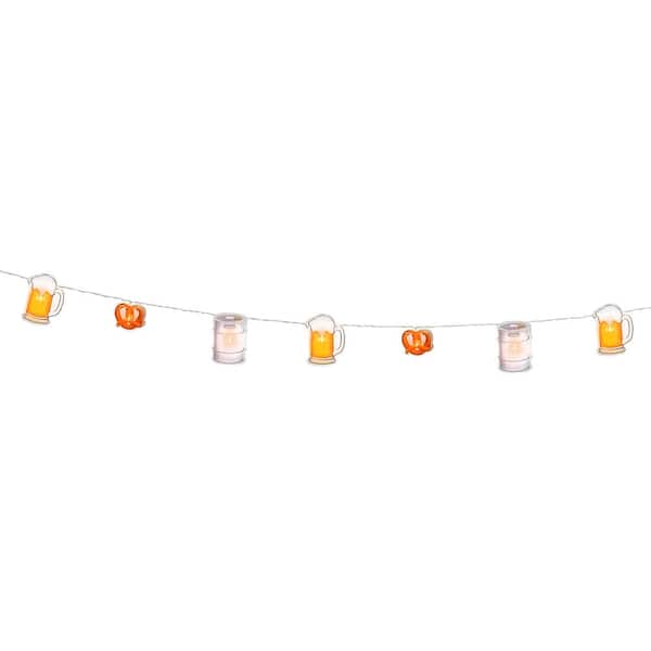 BLISS HAMMOCKS Outdoor 12 ft. Battery Operated Novelty Bulbs with Hanging Clips, 20 LED String Lights and Remote Included