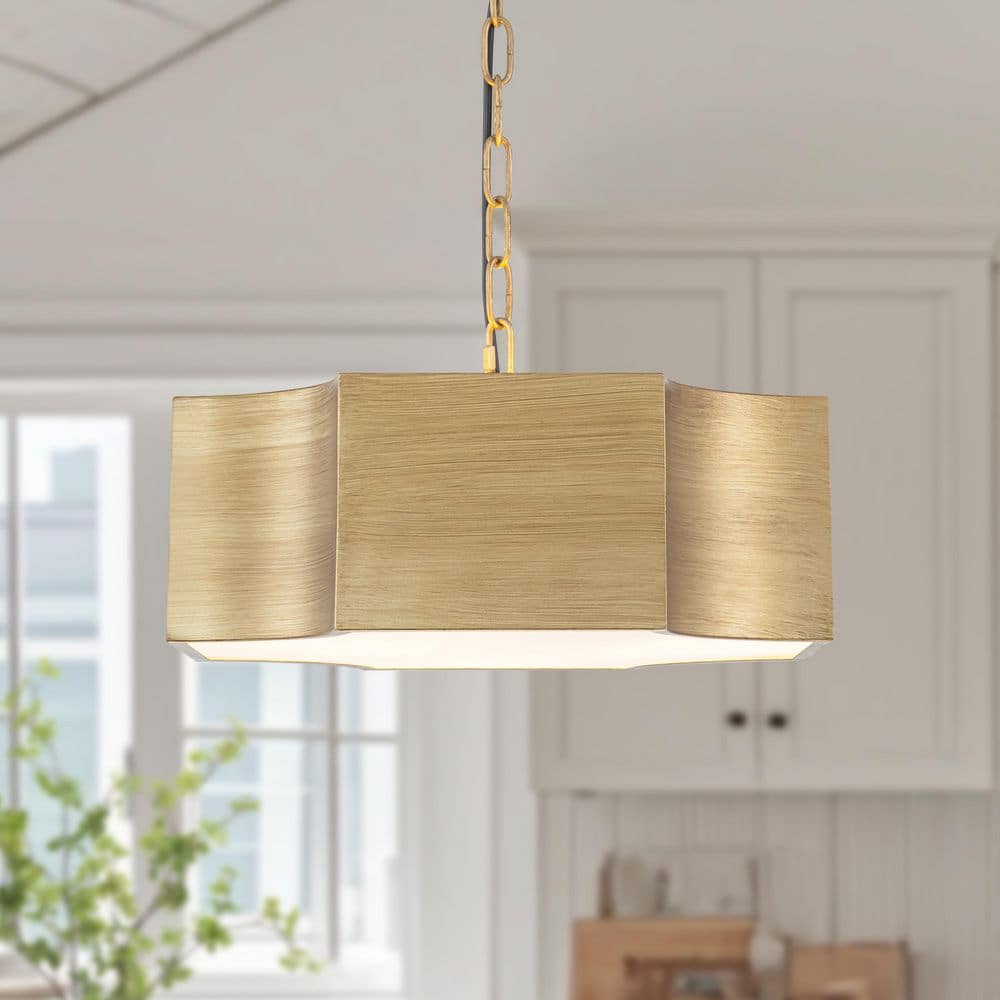 Modern Wood Grain 3-Light Pendant Light with Chain, E12 Base Hanging Fixture for Dining Room Kitchen Island Entryway price history on PriceWatchPro