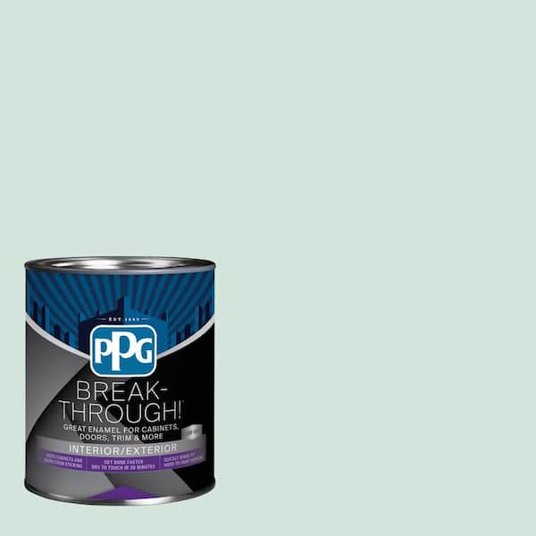 1 qt. PPG1139-1 Summer Breeze Satin Door, Trim & Cabinet Paint