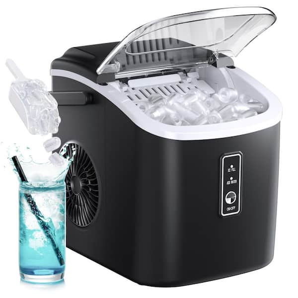 Ice! SIMZLIFE 9.4 in. 26.5 lb. Bullet Ice Countertop Portable Ice