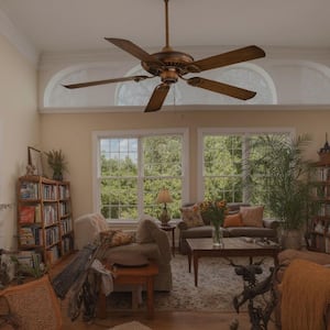 Sundowner 54 in. Indoor/Outdoor Mossoro Walnut Ceiling Fan