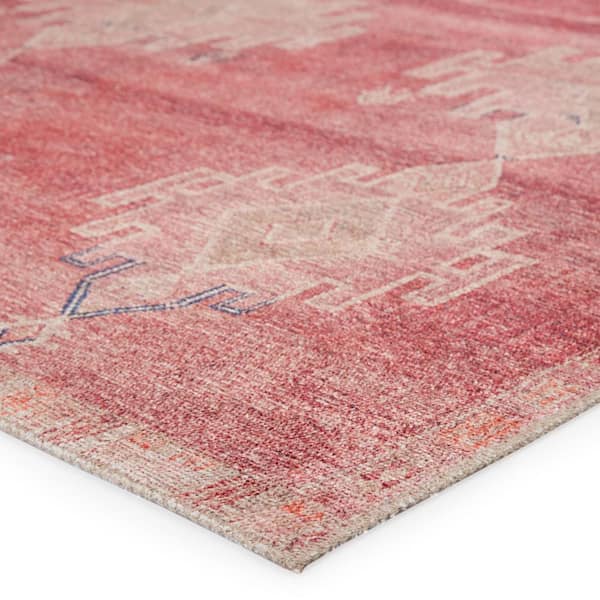 Evadne Pink/Blue 7 ft. 6 in. x 9 ft. 6 in. Medallion Area Rug