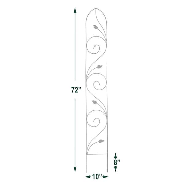 Arcadia Garden Products Autumn Leaf 72 in. x 10 in. Metal ...