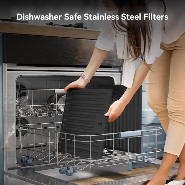 VIKIO 30 in. 500 CFM Convertible Wall Mount Range Hood in Black