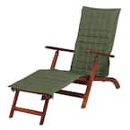 Montlake FadeSafe 69 in. L x 19 in. W Heather Fern Patio Steamer Chaise Slipcover