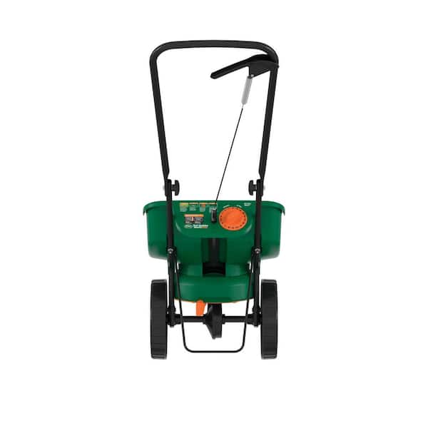 Scotts Turf Builder EdgeGuard Mini Push Broadcast Spreader Holds up to  5,000 sq. ft. for Seed, Fertilizer, Salt, Ice Melt 76121-3 - The Home Depot
