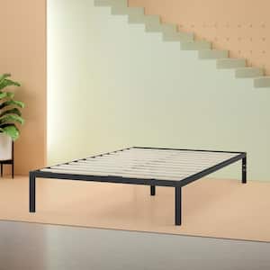 Black Full Metal Platform Bed Frame Without Headboard