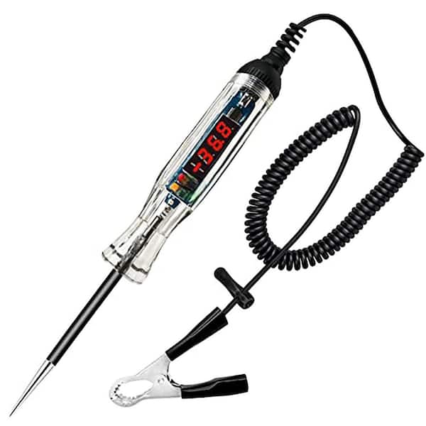 Upgraded 3-72-Volt DC Automotive Test Light Digital LED Circuit Voltage Tester Bidirectional Polarity Indicator