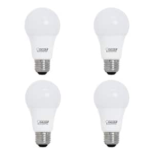 60-Watt Equivalent A19 Dimmable CEC Title 20 Compliant ENERGY STAR 90+ CRI LED Light Bulb, 2700K Soft White (4-Pack)