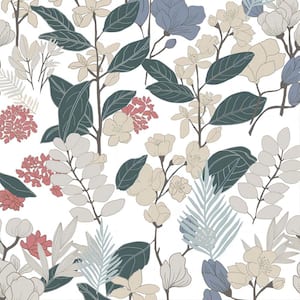 Vintage floral Peel and Stick Wallpaper, Wallpaper Roll (Covers 47.23 sq. ft.)