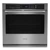 Maytag Maytag 30 in. Single Electric Wall Oven with Convection Self-Cleaning in Fingerprint Resistant Stainless Steel MOES6030LZ 0