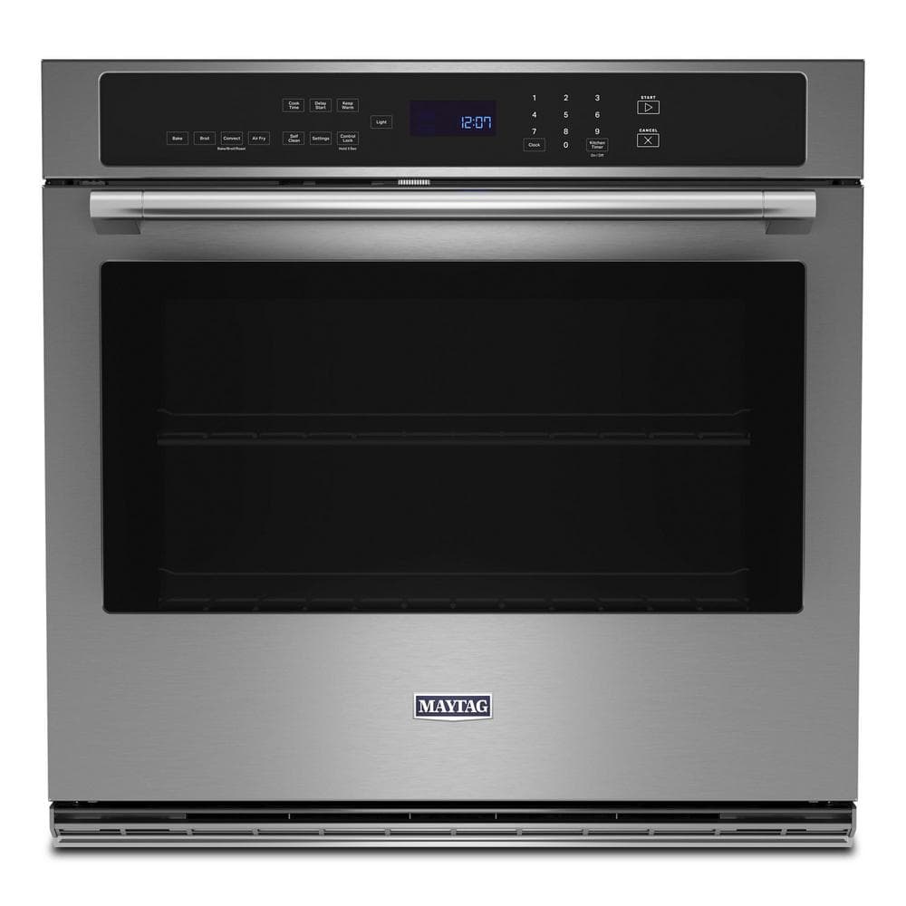 30 in. Single Electric Wall Oven with Convection Self-Cleaning in Fingerprint Resistant Stainless Steel
