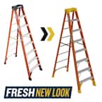 8 ft. Fiberglass Step Ladder (12 ft. Reach Height) with 300 lbs. Load Capacity Type IA Duty Rating