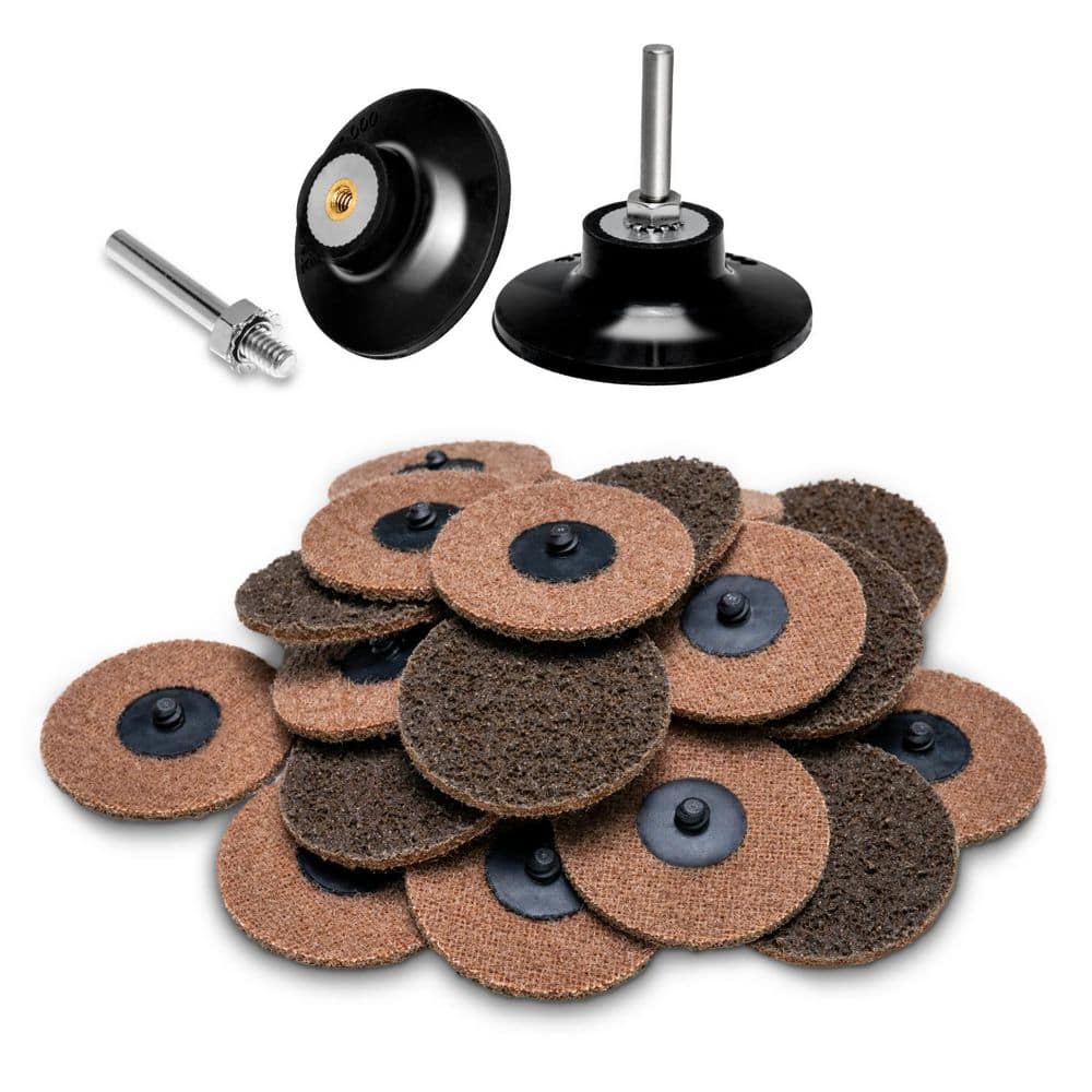 3 in. 60 Grit Quick Change Discs Kit - Sanding, R-Type Surface Conditioning (25PCS) and 2PK 1/4 in. Shank Pad Holders price history on PriceWatchPro
