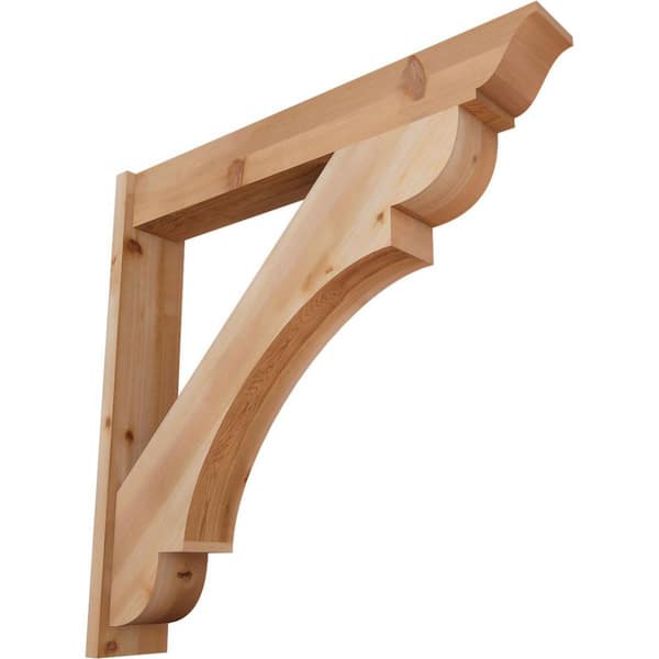 8 in. x 44 in. x 44 in. Western Red Cedar Olympic Traditional Smooth Outlooker