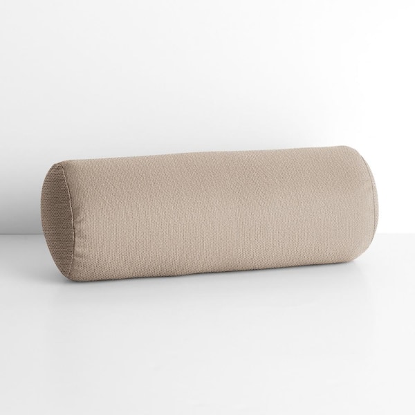 SORRA HOME Sorra Home Sunbrella Revive Sand Rectangle Outdoor Bolster Pillow
