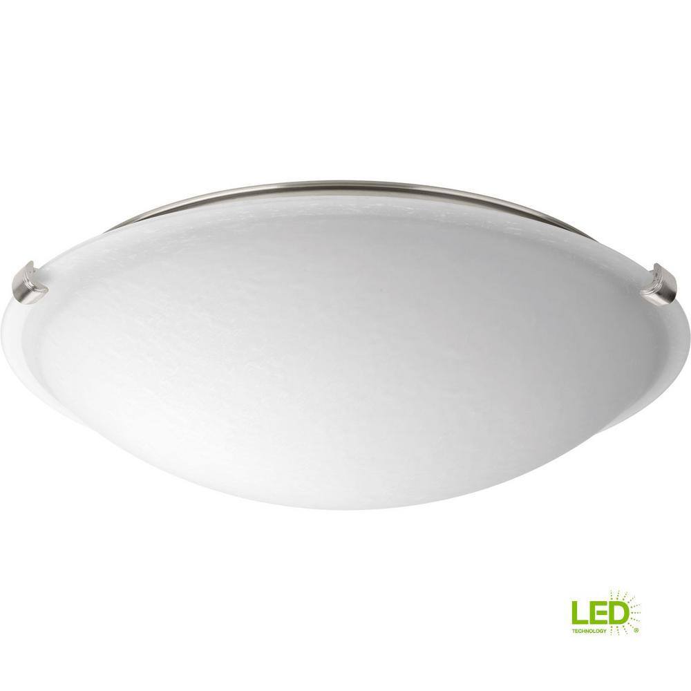 Brushed Nickel 16" LED Dome Flush Mount Light