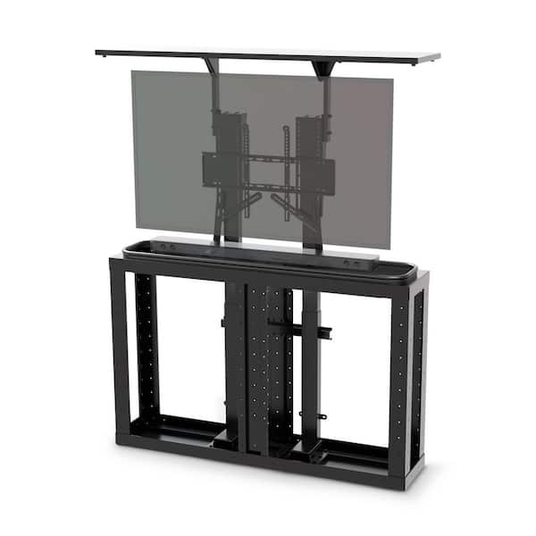 TV and Soundbar Lift Cabinet Kit, Height Adjustable Mount, Dual Motor, Fits Up To 55 in. TVs