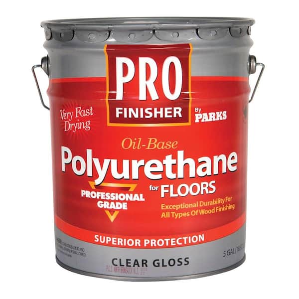 Rust-Oleum Parks Pro Finisher 5 Gal. Clear Gloss 450 VOC Oil-Based Interior Polyurethane for Floors