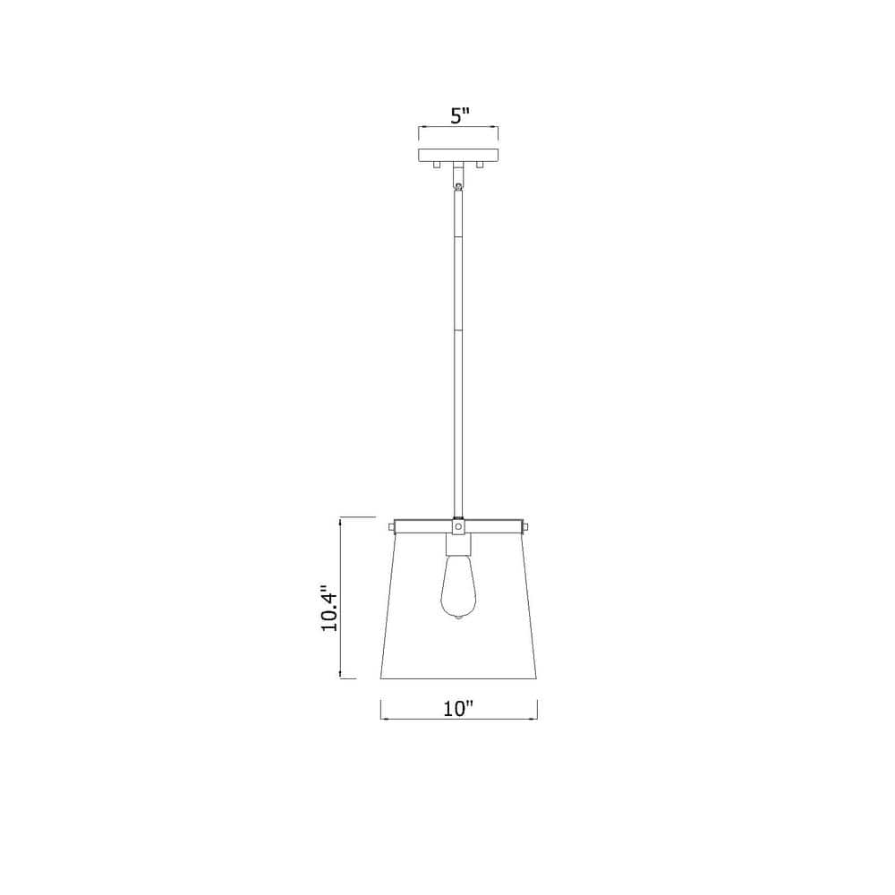 Callista Rubbed Brass 10" Contemporary Pendant Light