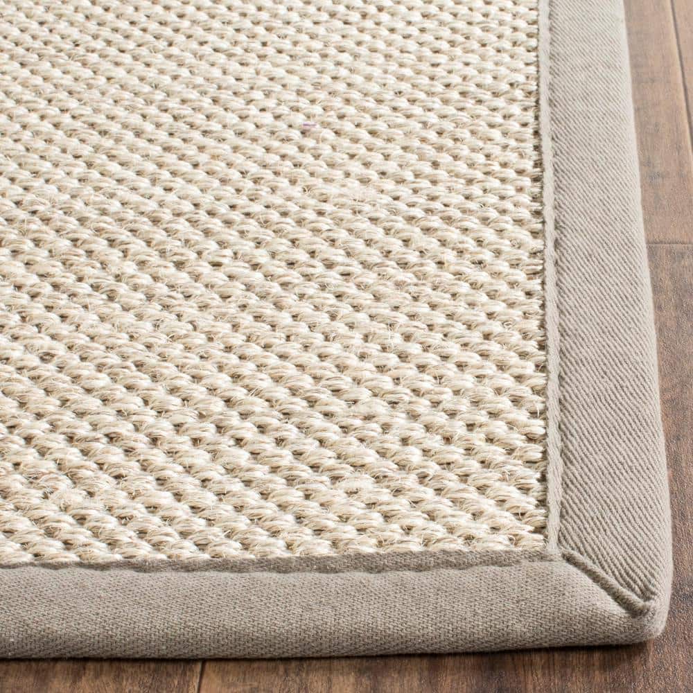 Hand-Knotted Marble/Khaki Viscose Rectangular Area Rug, 8' x 10'