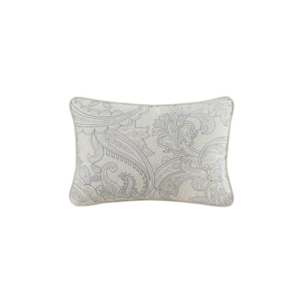 Chelsea Embroidered Cotton Rectangular Decorative Pillow