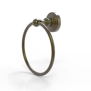 Waverly Place Towel Ring in Antique Brass