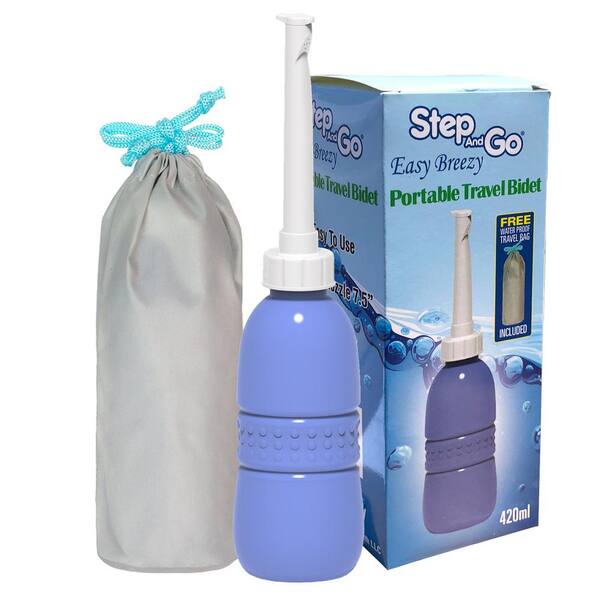 Step and Go Portable Bidet in White