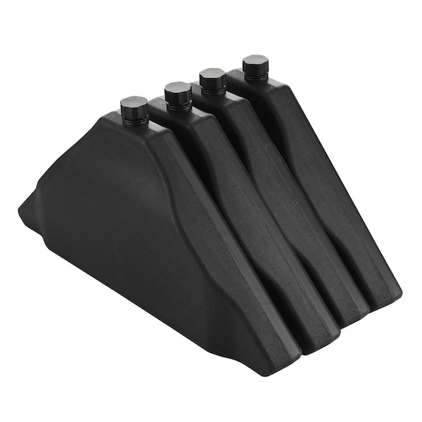 Boyel Living Outdoor HDPE Square Patio Umbrella Base in Black (B)