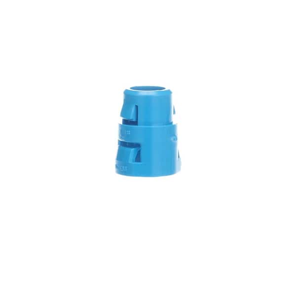 Thomas & Betts A243D-CAR 1/2" ENT Smurf Male Adapter – Blue, Concrete-Tight For Damp Locations, Made In USA