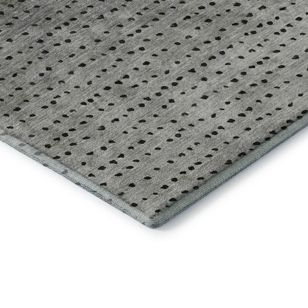 Mayfield Premium Machine Washable Abstract AMF2009 Copper 8 ft. x 10 ft. Area Rug