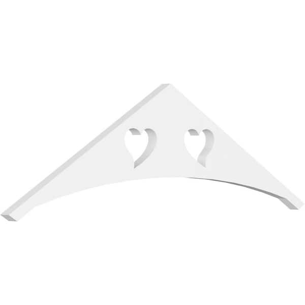 Ekena Millwork Winston 1 in. D x 10-1/2 in. W x 36 in. L Signature Urethane Gable Pediment
