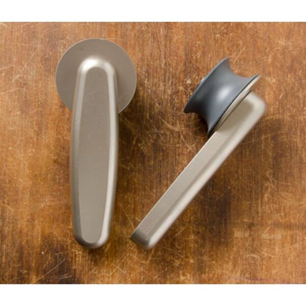 72 in. Vista Satin Nickel Sliding Barn Door Round Track and Hardware Kit 72 in. Vista Satin Nickel Sliding Barn Door Round Track and Hardware Kit