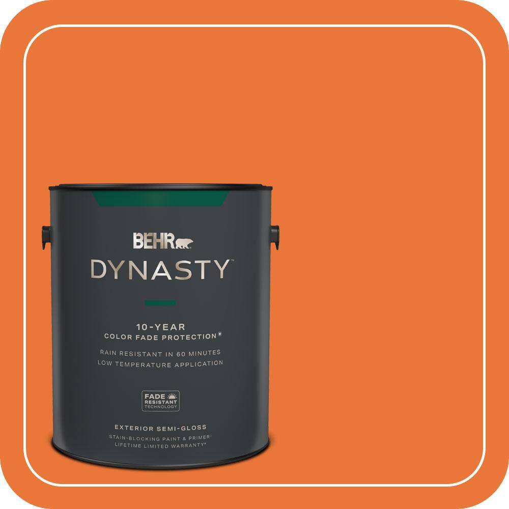 1 gal. Home Decorators Collection #HDC-MD-27 Tart Orange Semi-Gloss Exterior Stain-Blocking Paint & Primer price history on PriceWatchPro