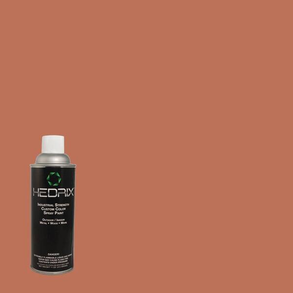 Hedrix 11 oz. Match of PMD-11 Warm Terra Cotta Semi-Gloss Custom Spray Paint (2-Pack)