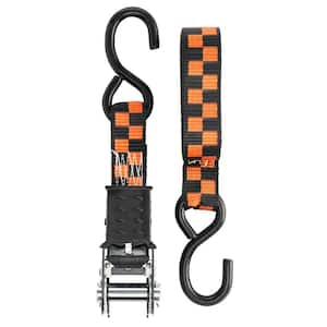 8 ft. x 1.25 in. Ratchet Tie Down (2-Pack)