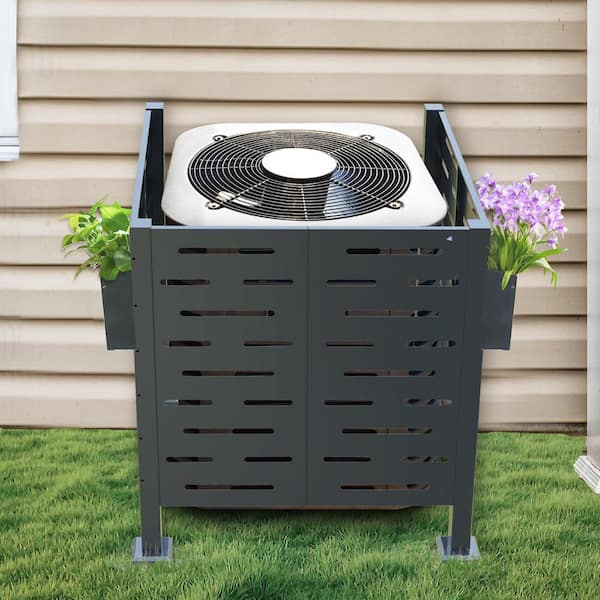 Ac Compressor Hide Air Conditioner On Patio Air Conditioner Awning