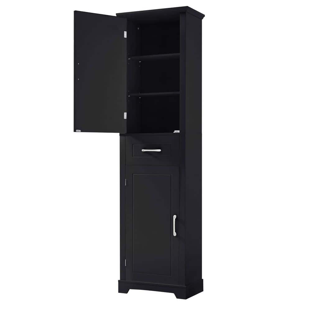 black-linen-cabinets-