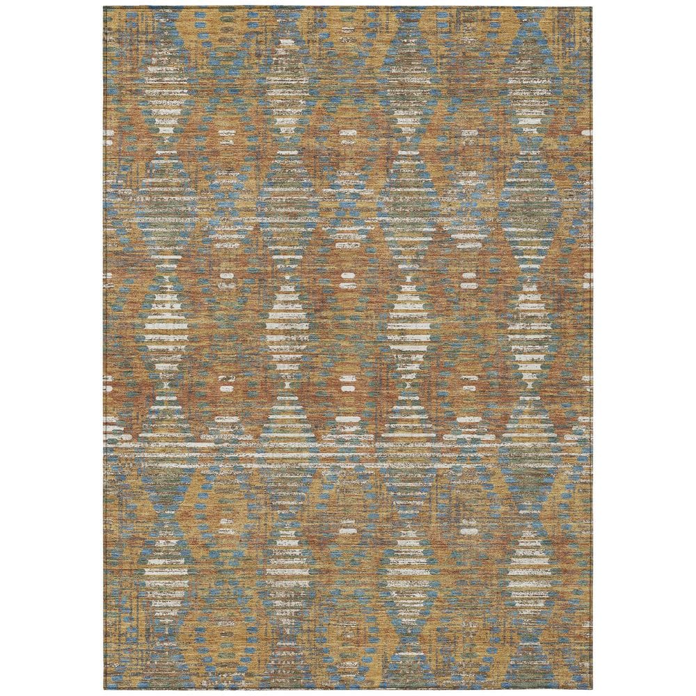 Chantille Machine Washable Indoor/Outdoor Abstract ACN2640 Paprika 10 ft. x 14 ft. Area Rug price history on PriceWatchPro